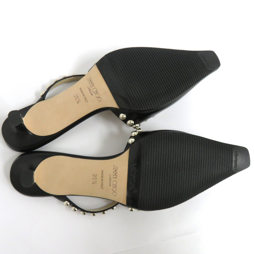 名古屋】【JIMMY CHOO】ジミーチュウ Ros 35 スタッズ ミュール レザー