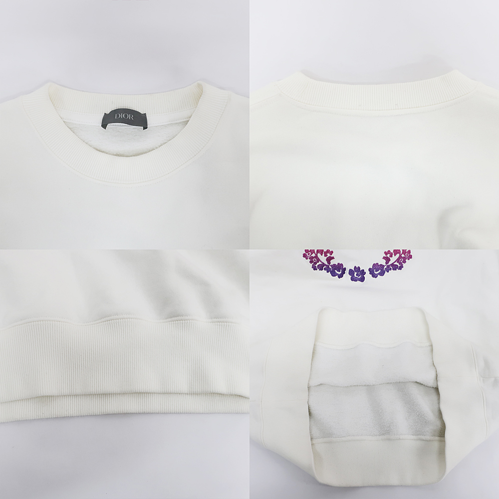 天白】【CHRISTIAN DIOR】ディオール スウェット トレーナー ホワイト