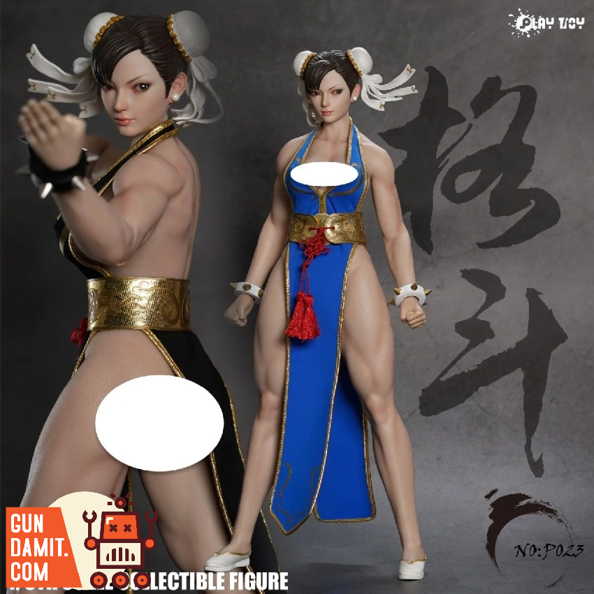 Play Toy 1/6 P023A Fighting Goddess Chun-Li 2.0 Black Sleeveless