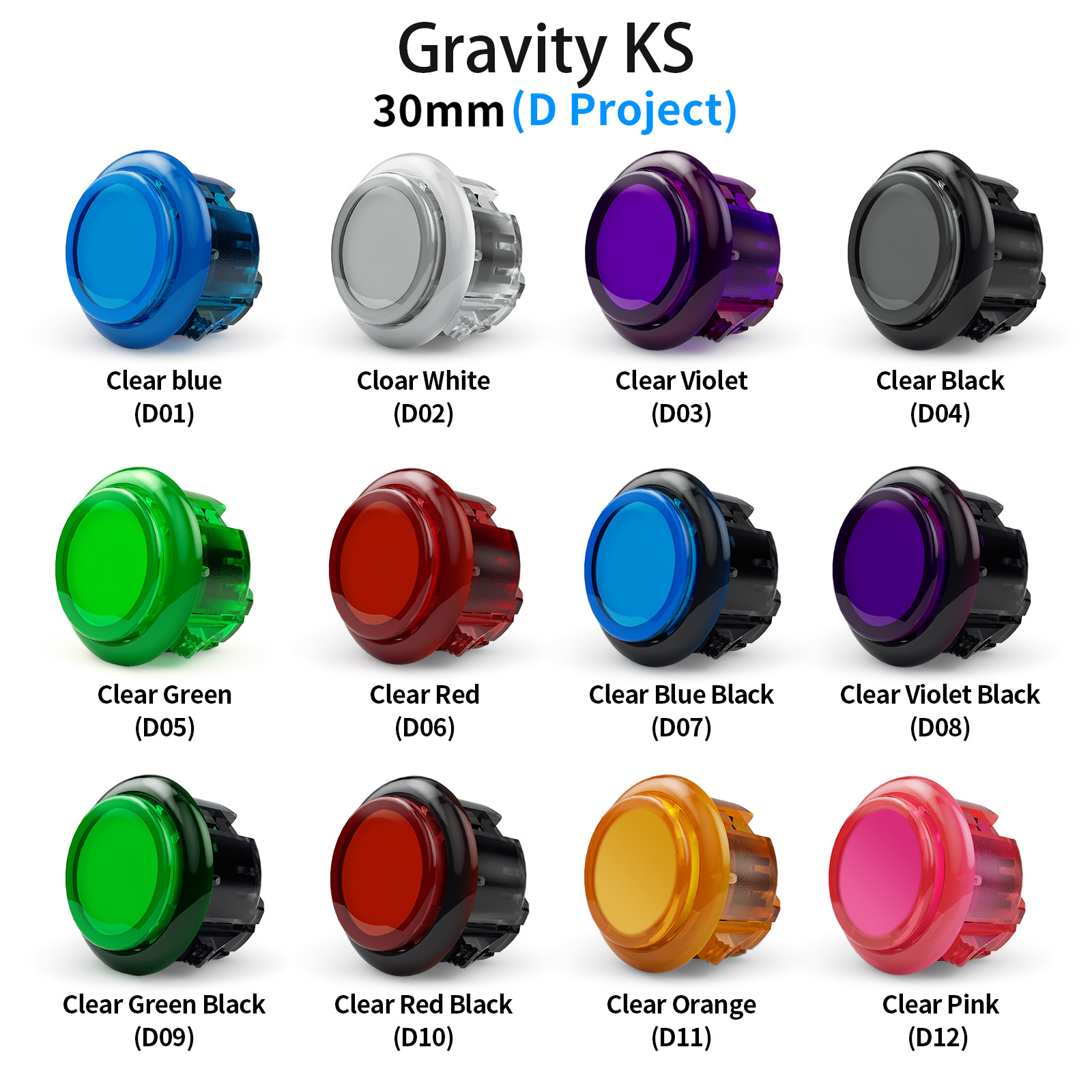 Qanba Gravity KS 30/24mm buttons