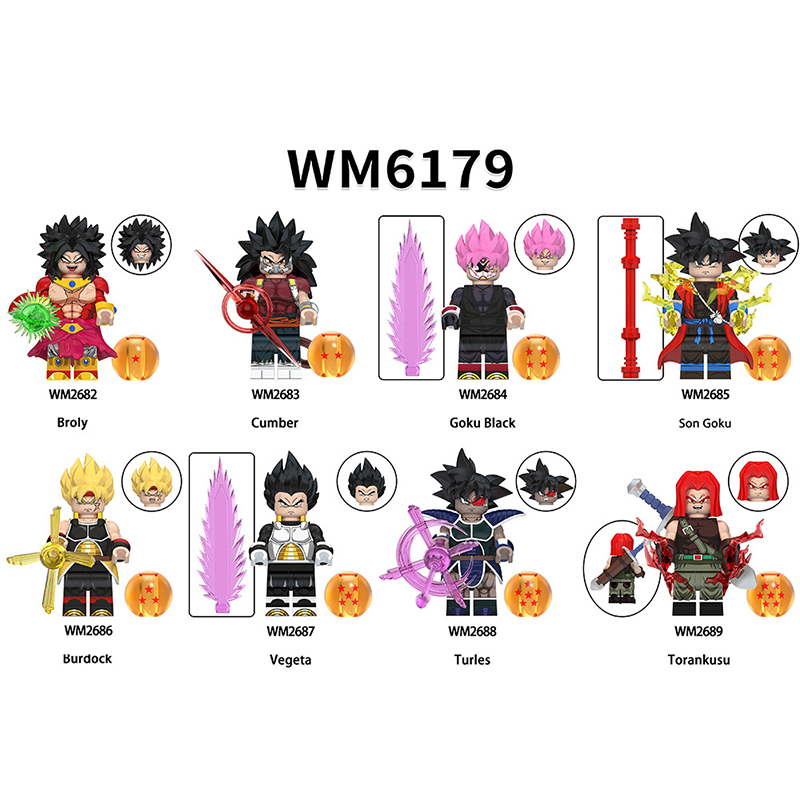 Japan Anime Dragoned Ball Turles Son Goku Bricks Kids Toys Compatible
