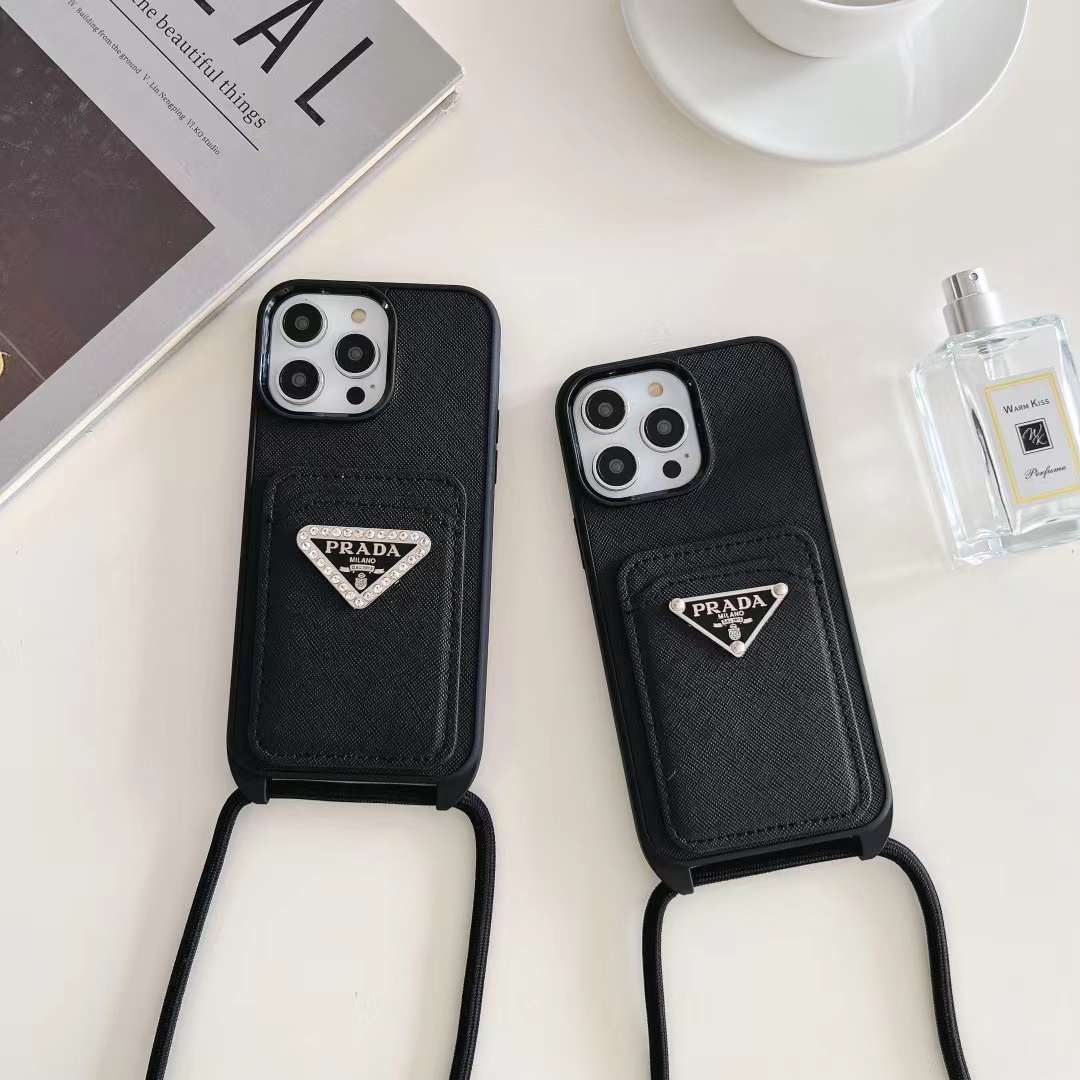 プラダ iPhone15/14 ProMaxケース ショルダースマホケース PRADA