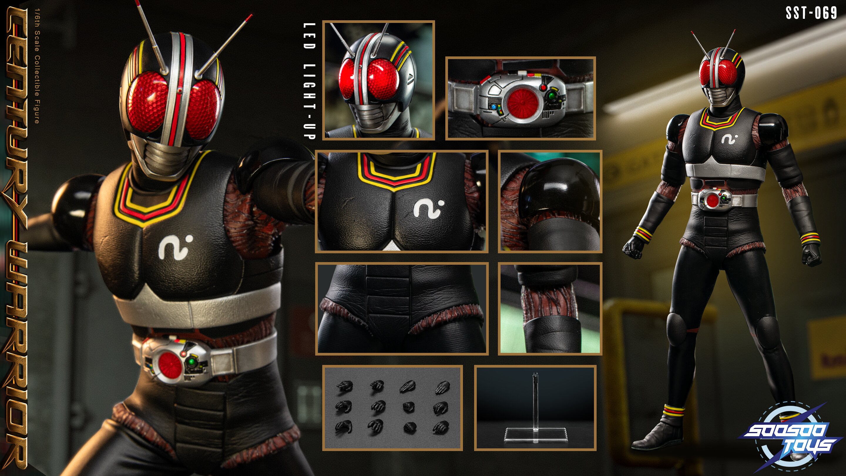 In Stock Soosootoys kamen rider black SST069 Century Warrior 1/6