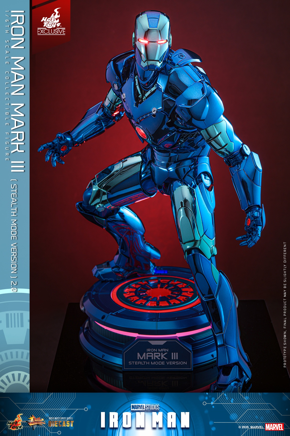 IN STOCK Hot Toys Iron Man MK3 Stealth 2.0 Blue Limited Edition 1