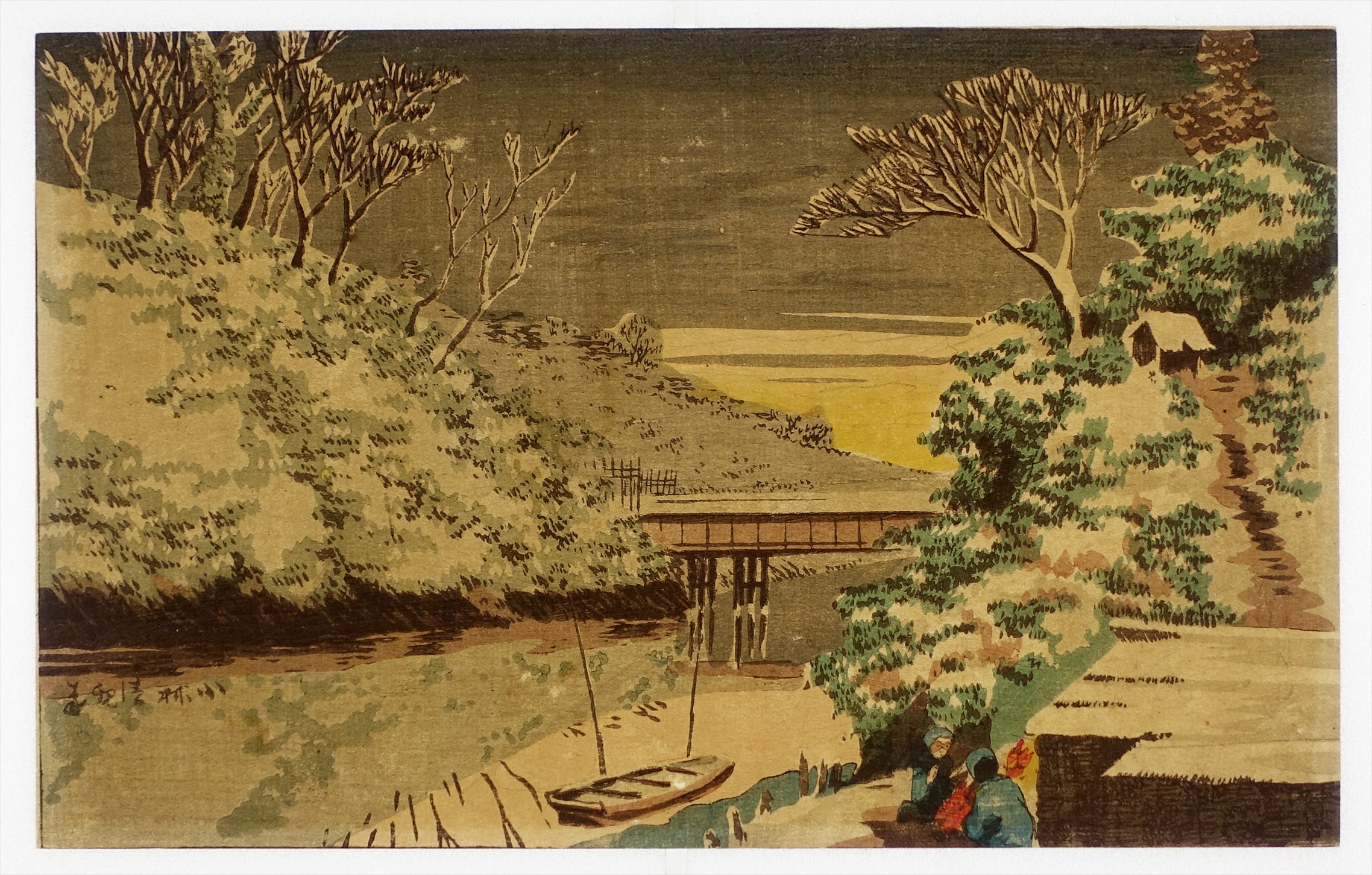 小林清親木版画 茶の水雪 | 山星書店 浮世絵 Yamaboshi-Shoten Ukiyo-e