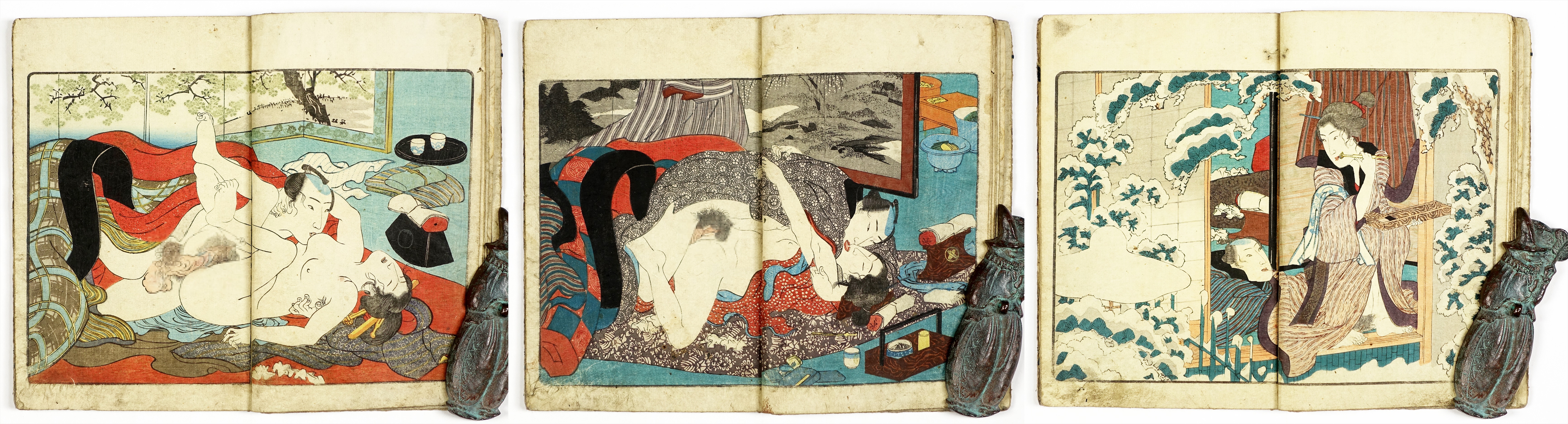 江戸錦 吾妻文庫 全三冊 （春画 春本 Shunga） | 山星書店 浮世絵