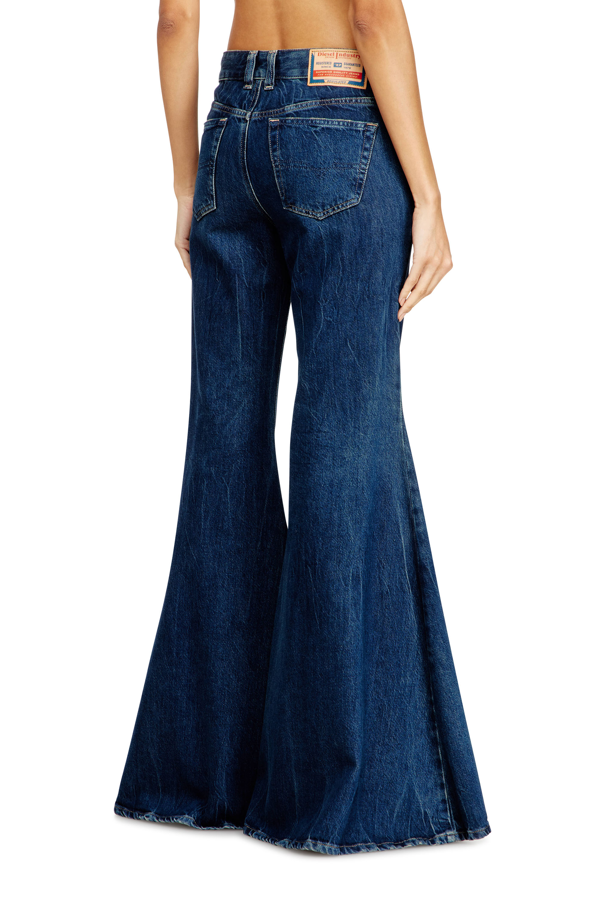 Women's Flare Jeans | Dark Blue | Diesel D-Akii