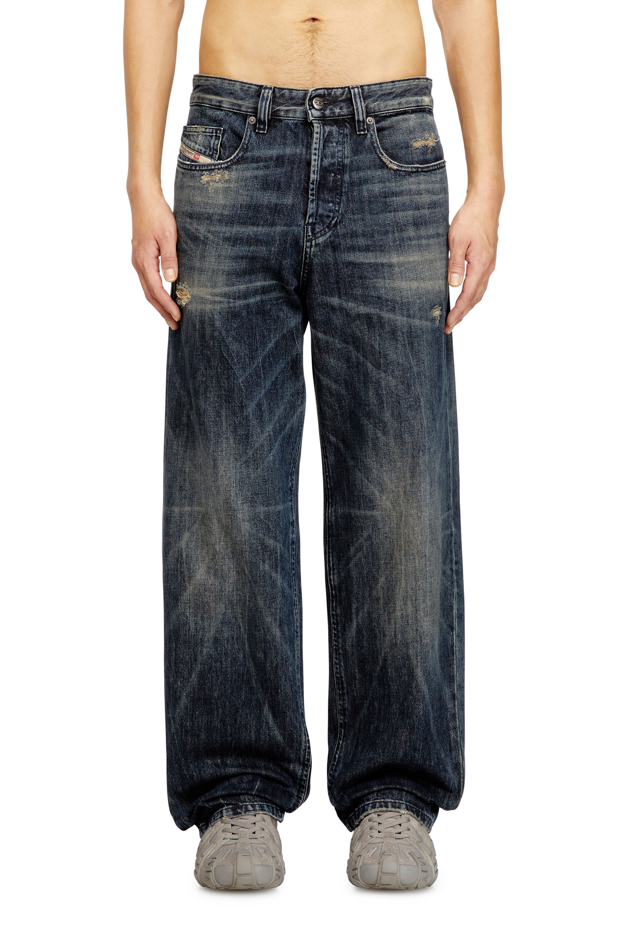 Men's Relaxed Jeans | Black | Diesel 2001 D-Macro