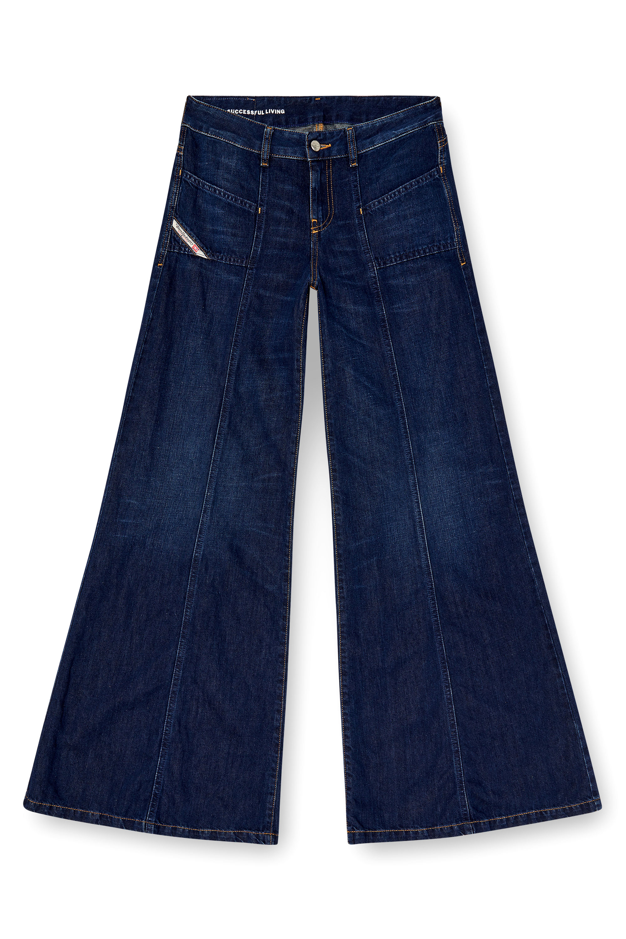 Women's Flare Jeans | Dark Blue | Diesel D-Akii