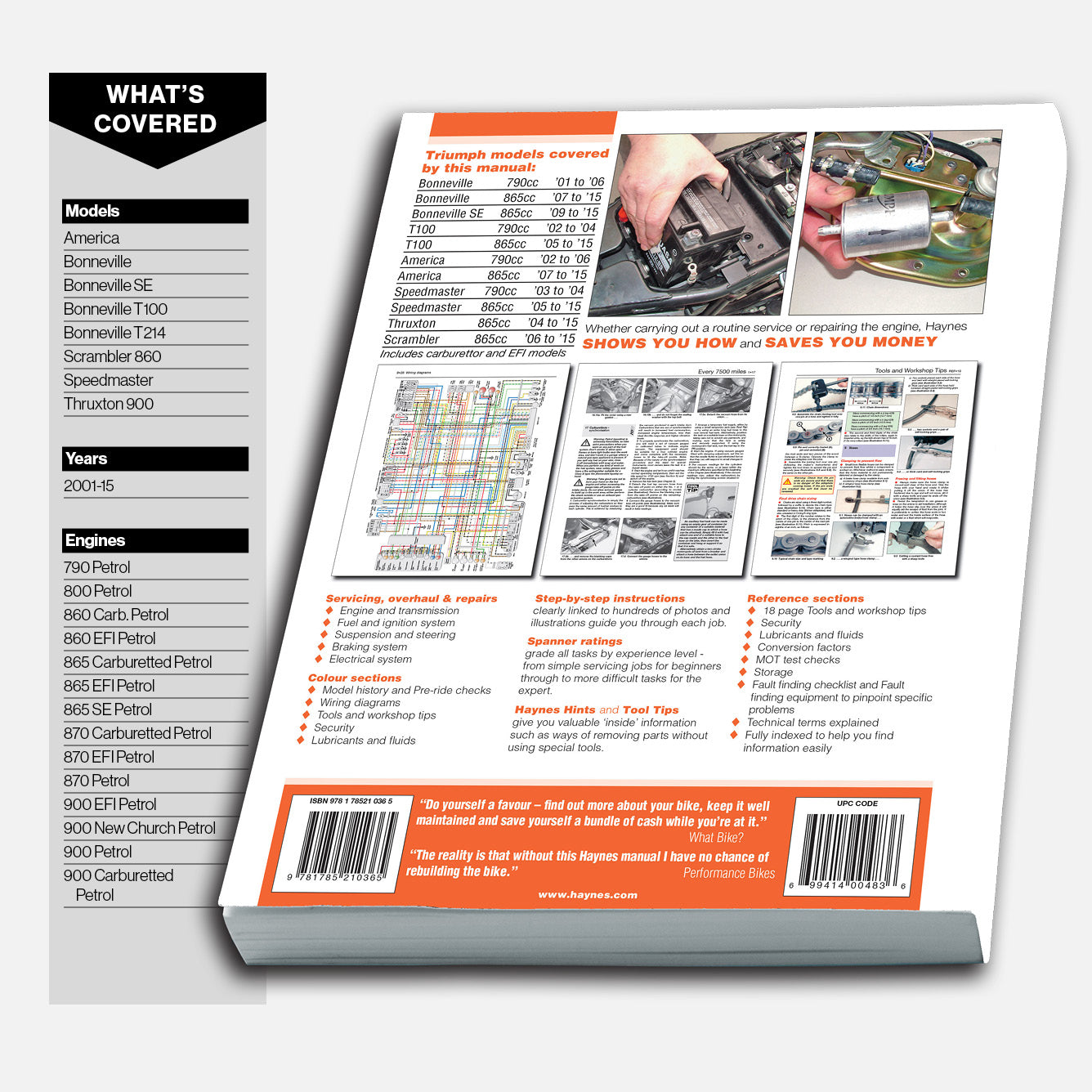 Triumph Bonneville (2001-2015) Haynes Repair Manual – Haynes