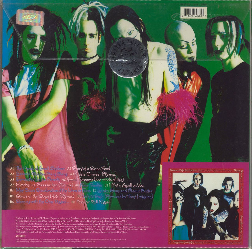 Marilyn Manson Smells Like Children UK Vinyl LP — RareVinyl.com