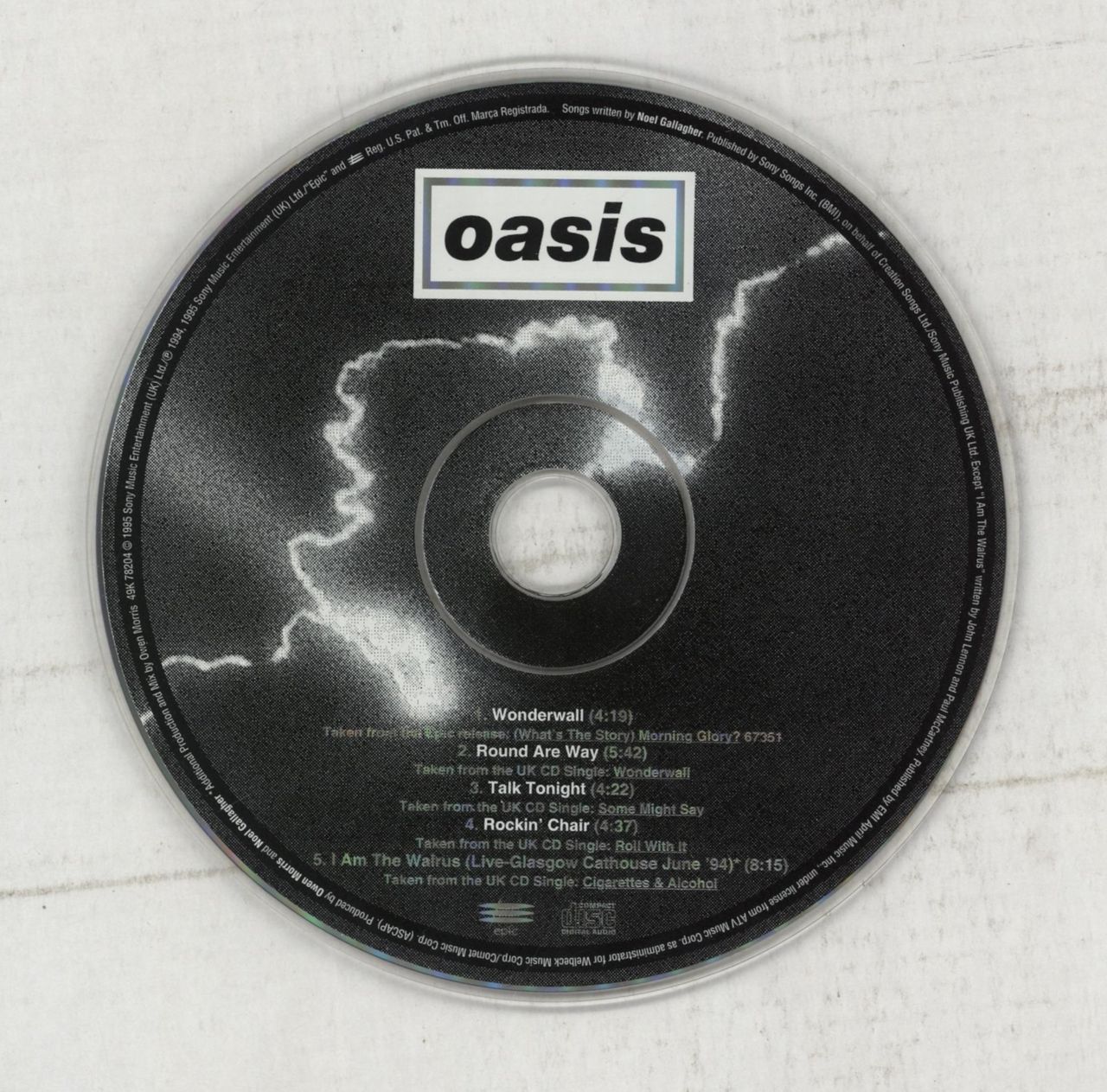Oasis Wonderwall US CD single — RareVinyl.com