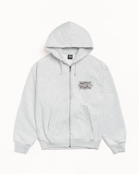 Champion Oval Zip Hoodie – Ash Heather | Sweats | Stüssy UK