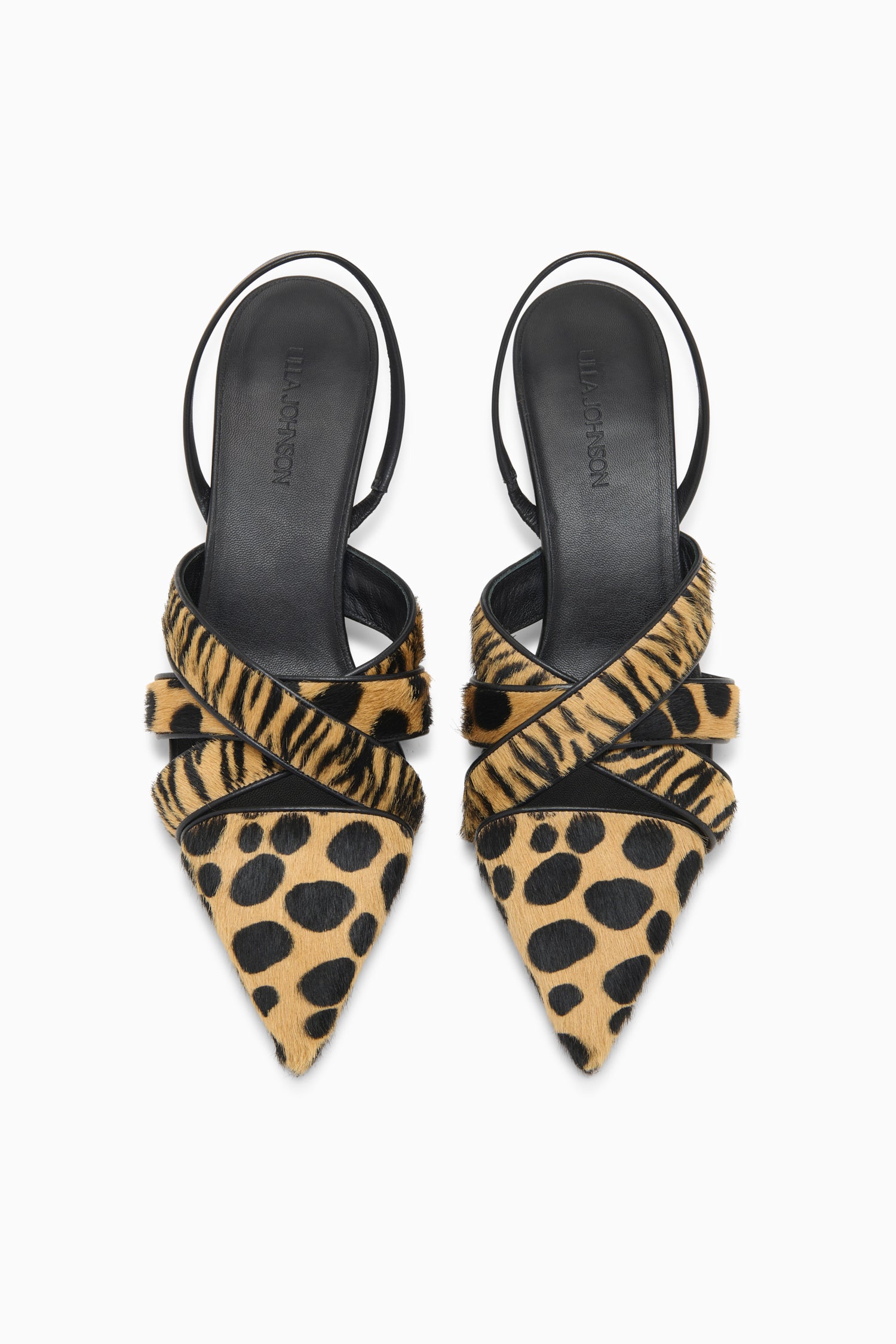 Tahlia Woven Kitten Heel - Animal Mixte Italian Leather Kitten