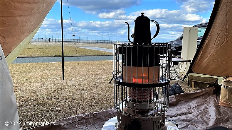 トヨトミ石油ストーブKR-47A、キャンプで使ってみた！