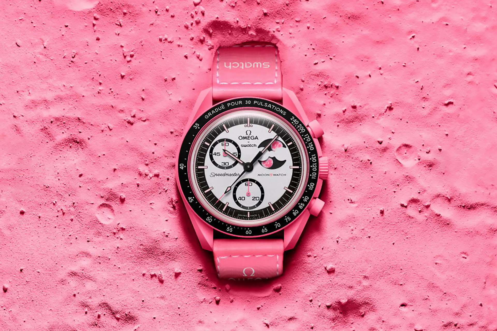 OMEGA x Swatch Mission to the Pink Moonphase MoonSwatch | Uncrate