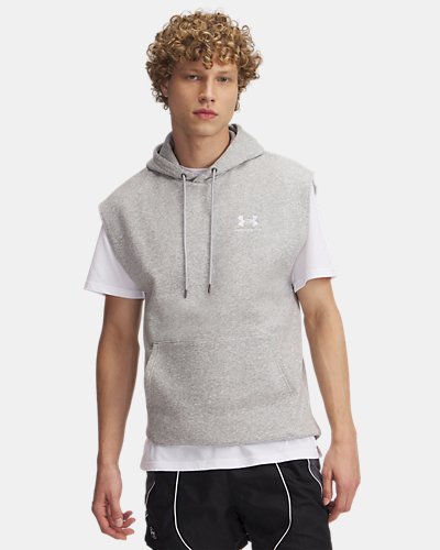 UA Icon Fleece Men's Sleeveless Hoodie | Under Armour Canada