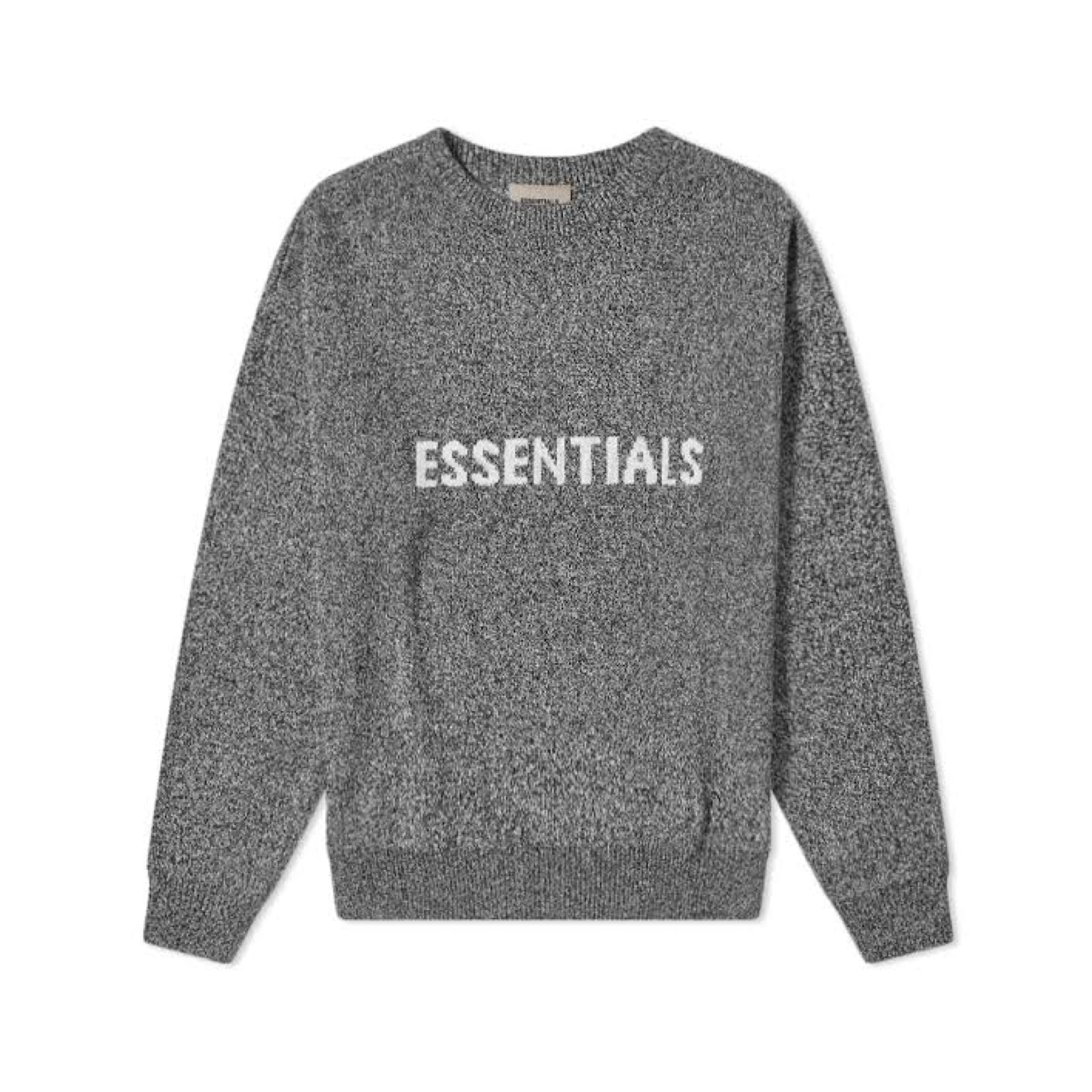 FEAR OF GOD ESSENTIALS Knit Sweater - Grey Melange – Underrated Store