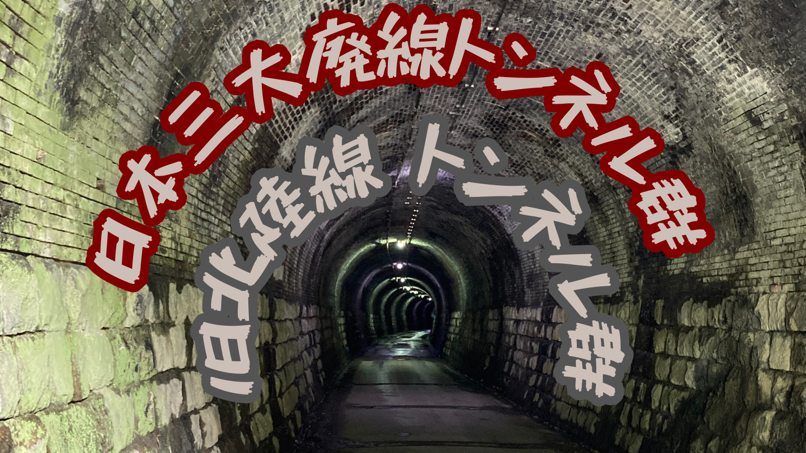 日本三大廃線トンネル群「旧北陸線トンネル群」を走ってみた - unagi