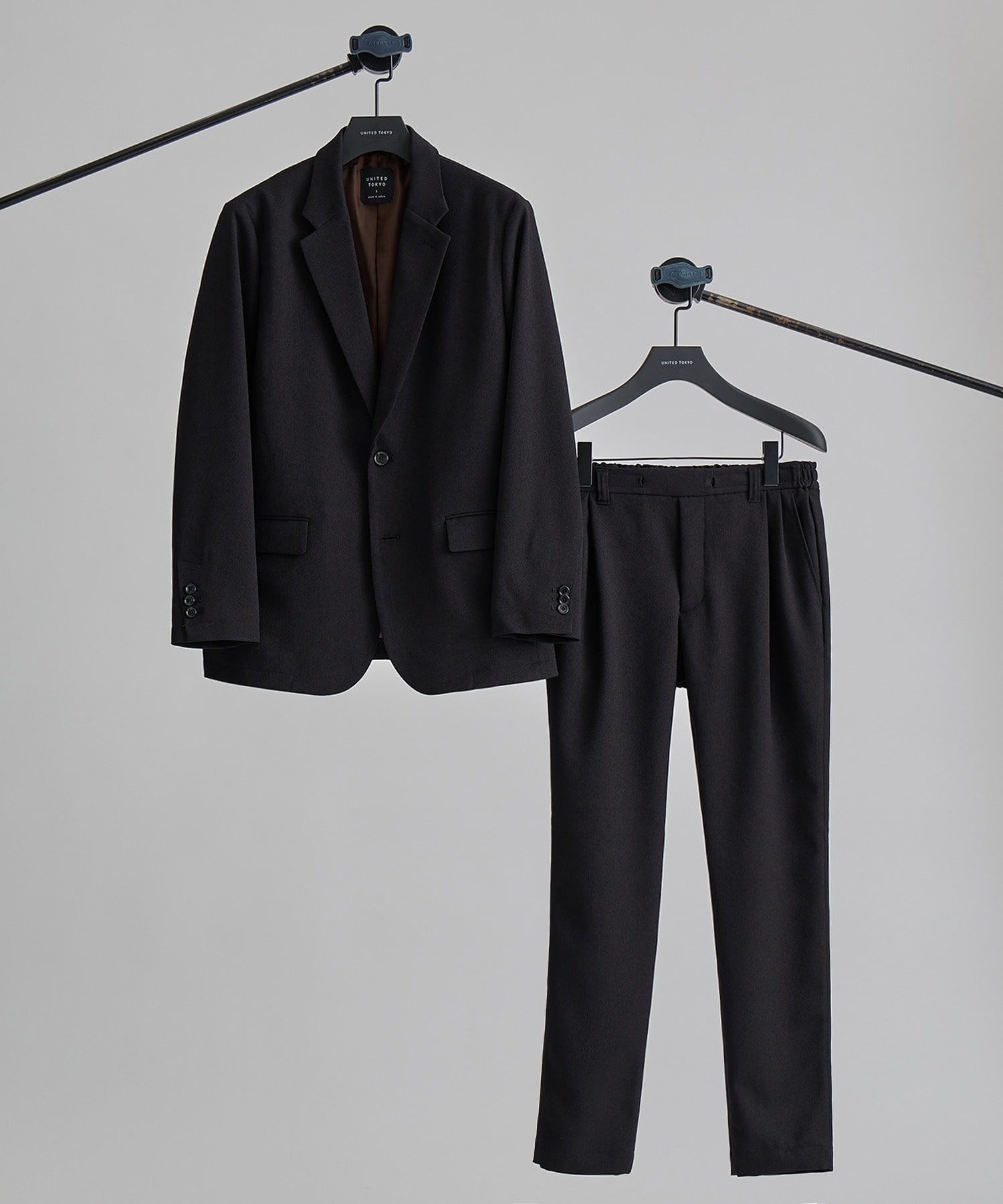 UNITED TOKYO ドレープジャンプスーツ セットアップ ブラック 2 UNITED