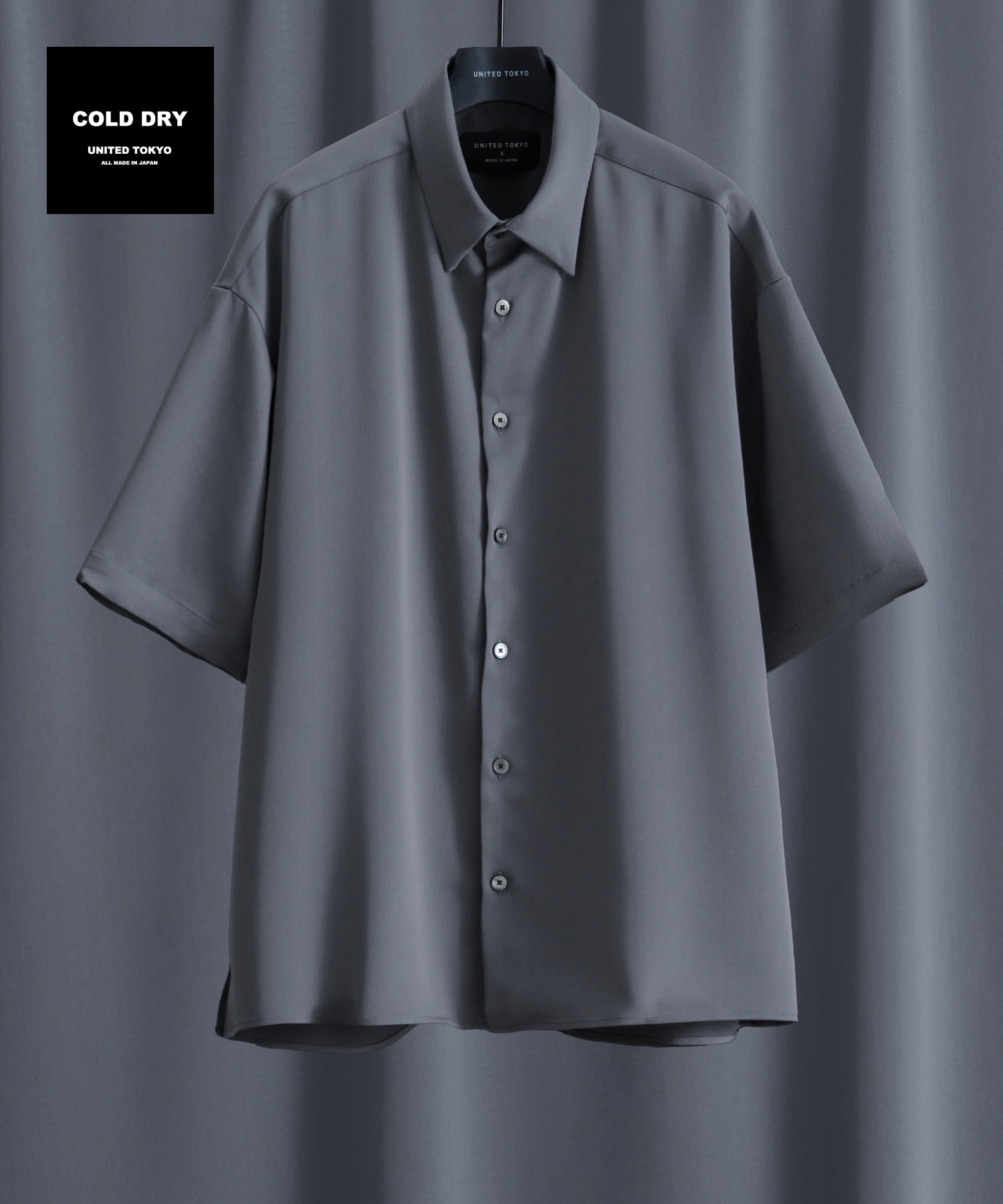 COLD DRY ショートスリーブシャツ(1 DARK GREY): : メンズ｜UNITED