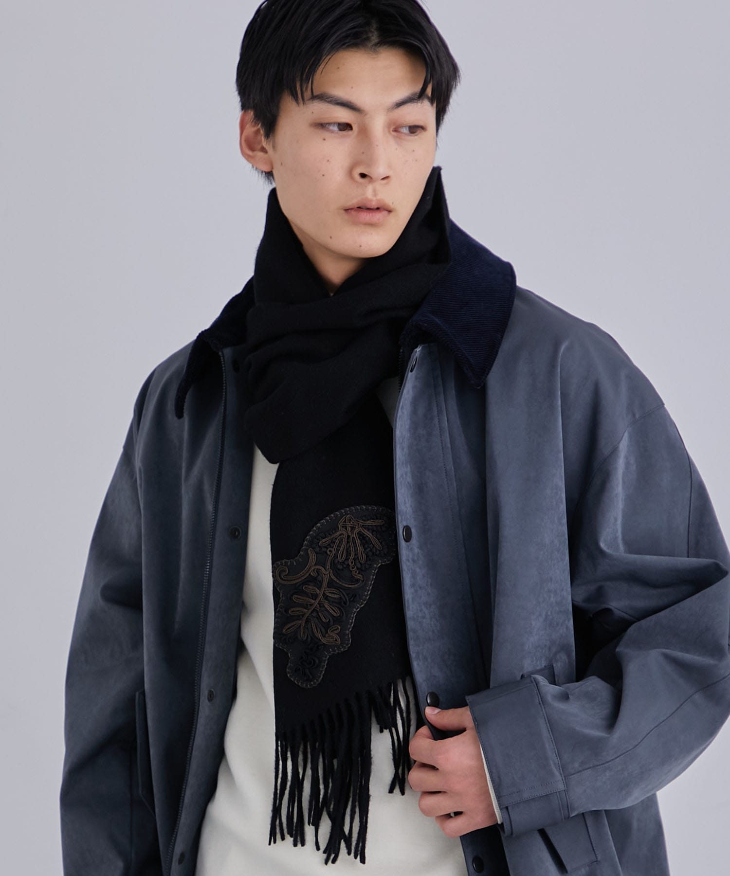 Embroidery stole(FREE GREY): : メンズ｜UNITED TOKYO ONLINE STORE