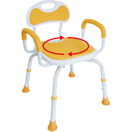 回転シャワーチェア 極楽 SCK-002 | 福祉と防災 創造工房 ユニトレンド