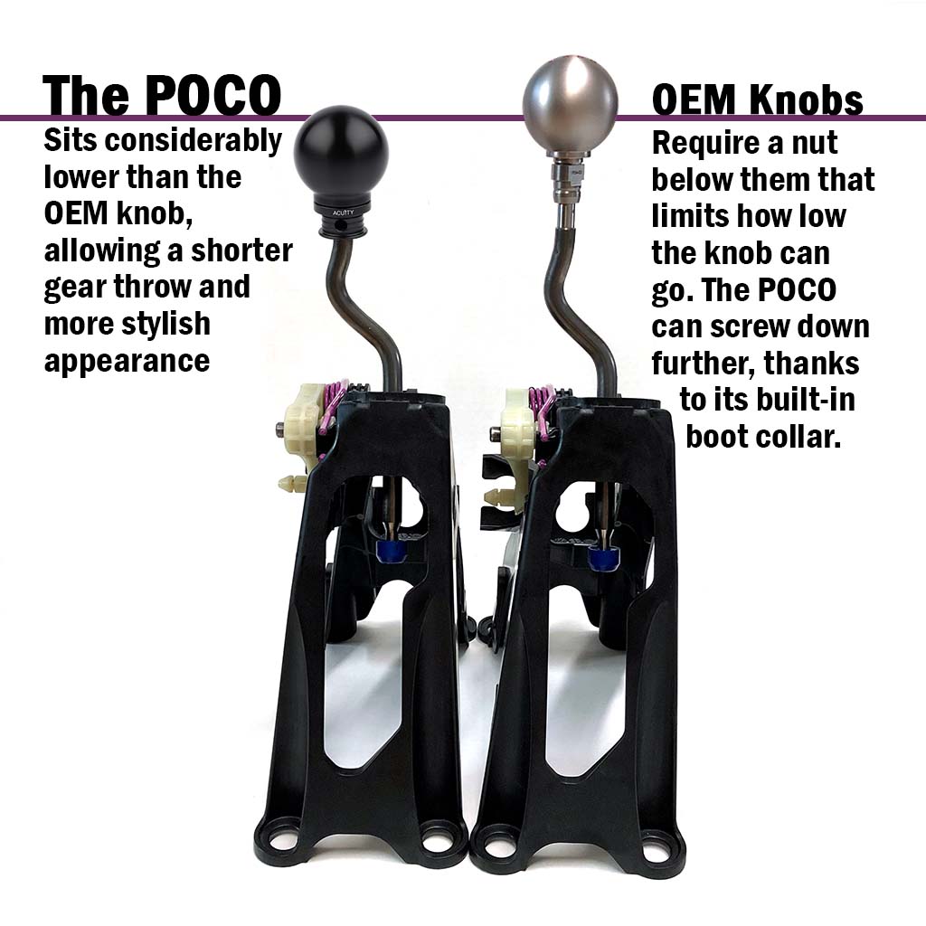 Acuity POCO Insulated Delrin Shift Knob | 16-22+ Civic, 18-22