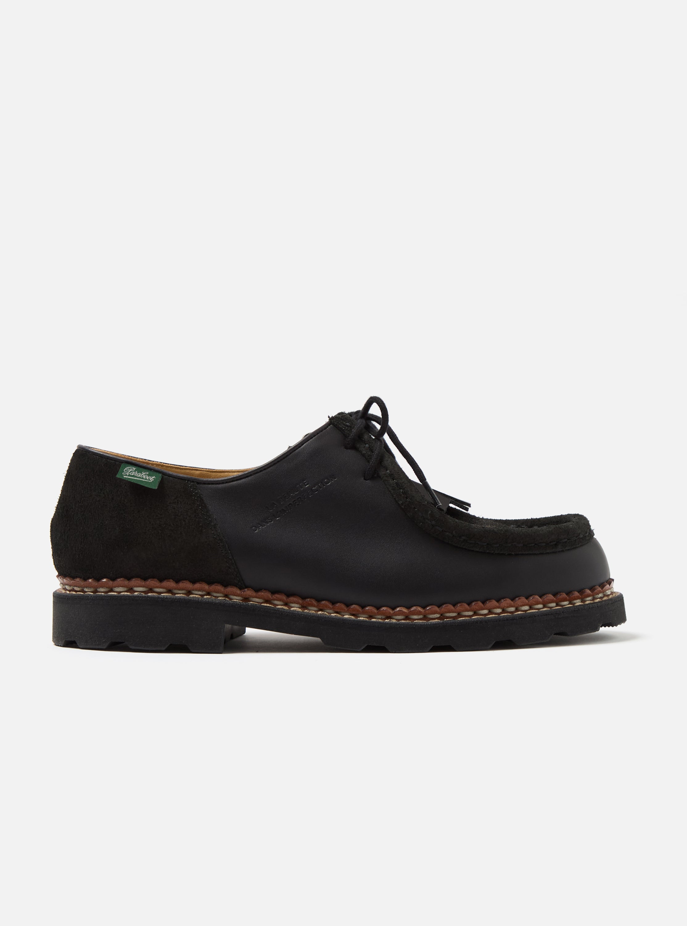 Paraboot x Universal Works Michael in Black Leather/Suede
