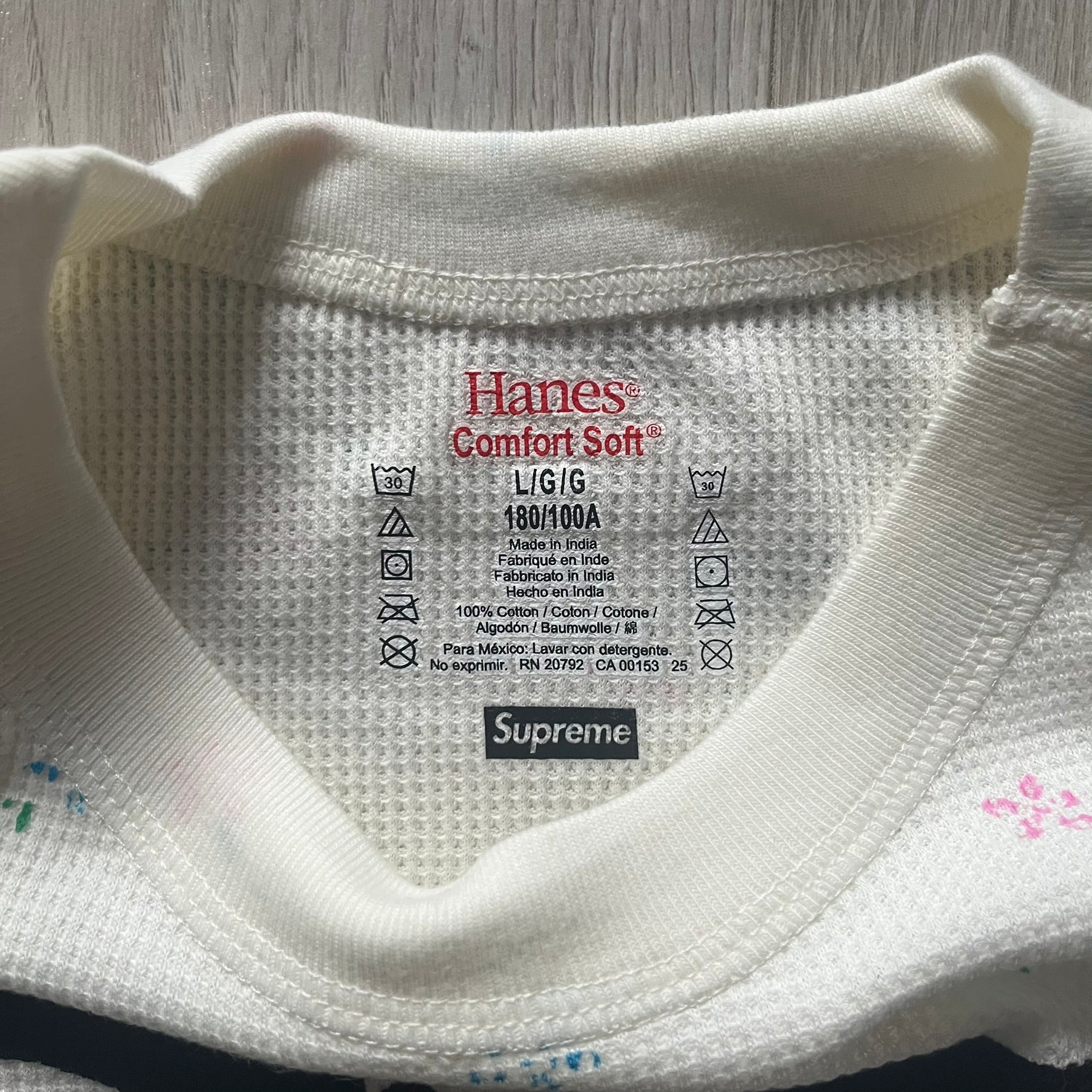 Supreme Hanes Bones Thermal Crew FW25 (1 Pack) Floral – único13