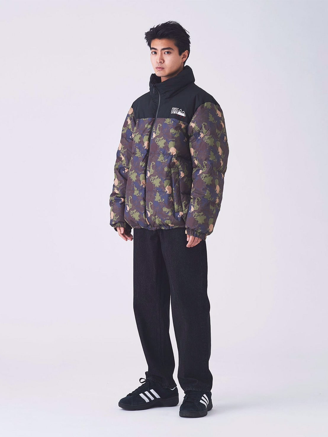 FIRST DOWN -ファーストダウン】BUBBLE DOWN JKT MICROFT® / CAMO