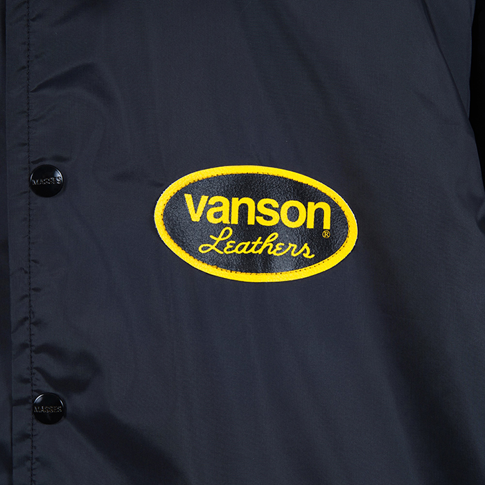 VANSON × MASSES NYLON JKT:BLACK | ユニークジーンストア