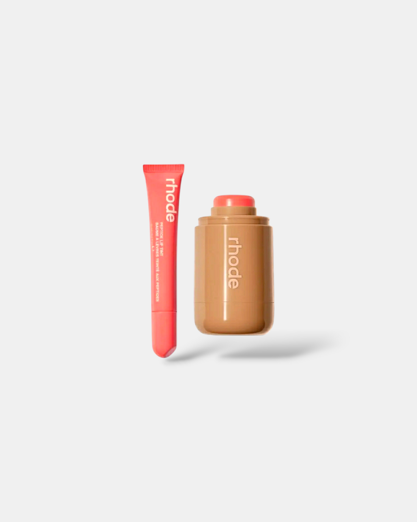 RHODE | spicy marg Pocket Blush & peach pit Peptide Lip Tint Duo