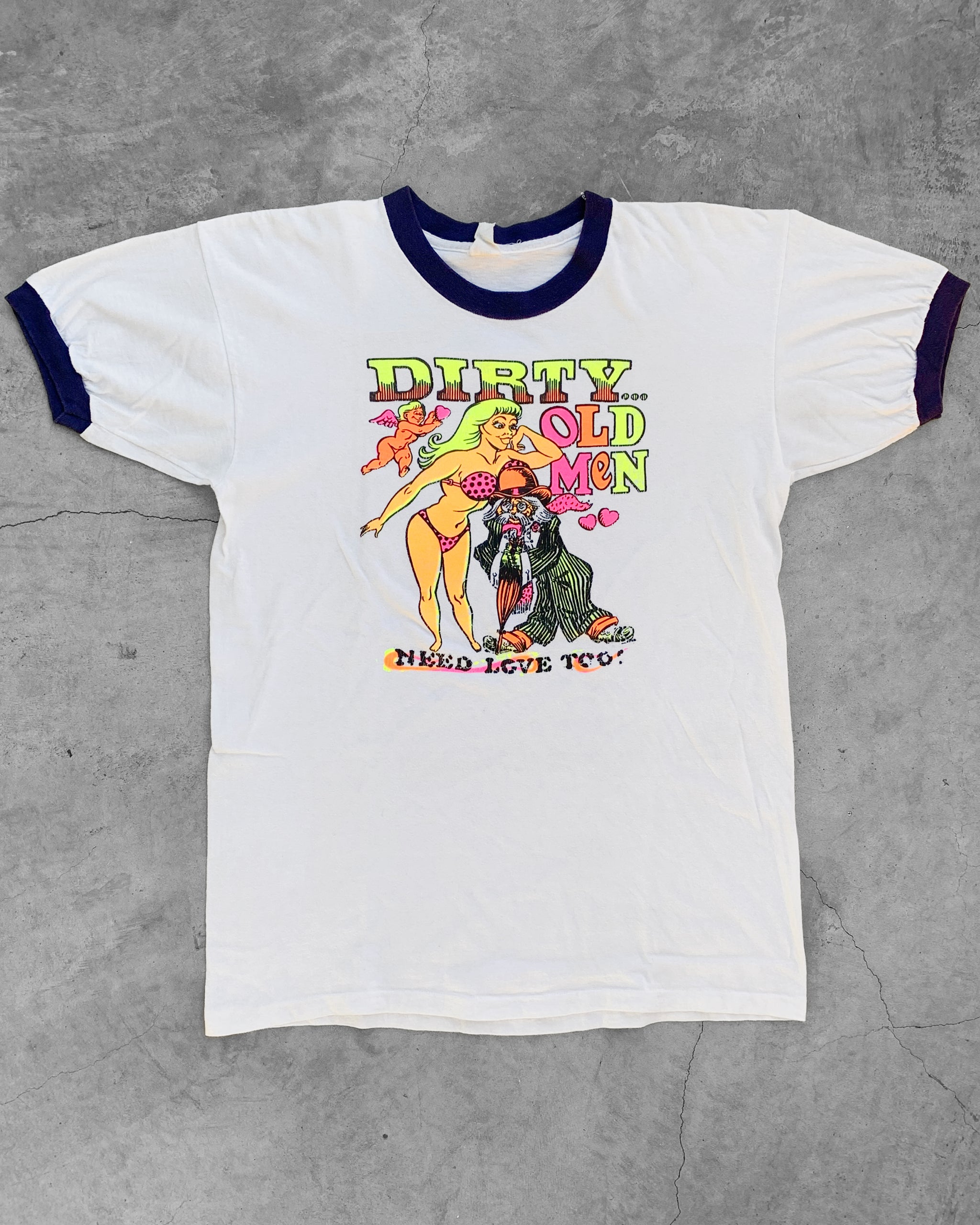Dirty Old Men” Ringer Tee - 1970s – UNSOUND RAGS