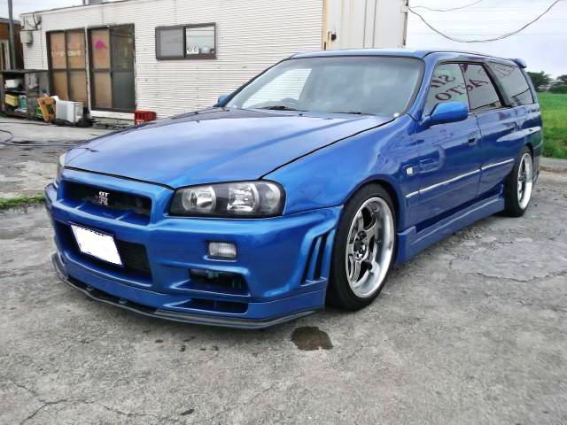 R34GTR顔!リアフェンダーブリスター!WC34型ステージアRS・FourV＆R35