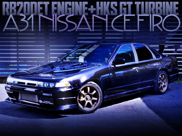 RB20DET改HKS製GTタービン!5穴化!F側4POT!強化クラッチ＆5MT!初代A31