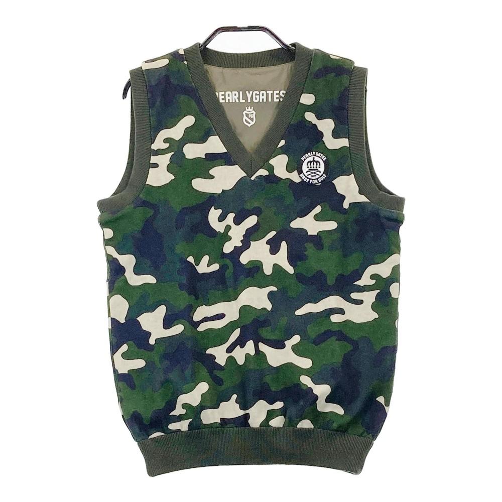 PEARLY GATES パーリーゲイツ リバーシブル Vネック ベスト カモフラ