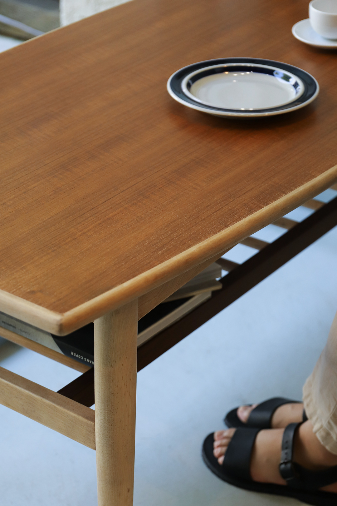 ヴィンテージ コーヒーテーブル センターテーブル チーク材 レトロ