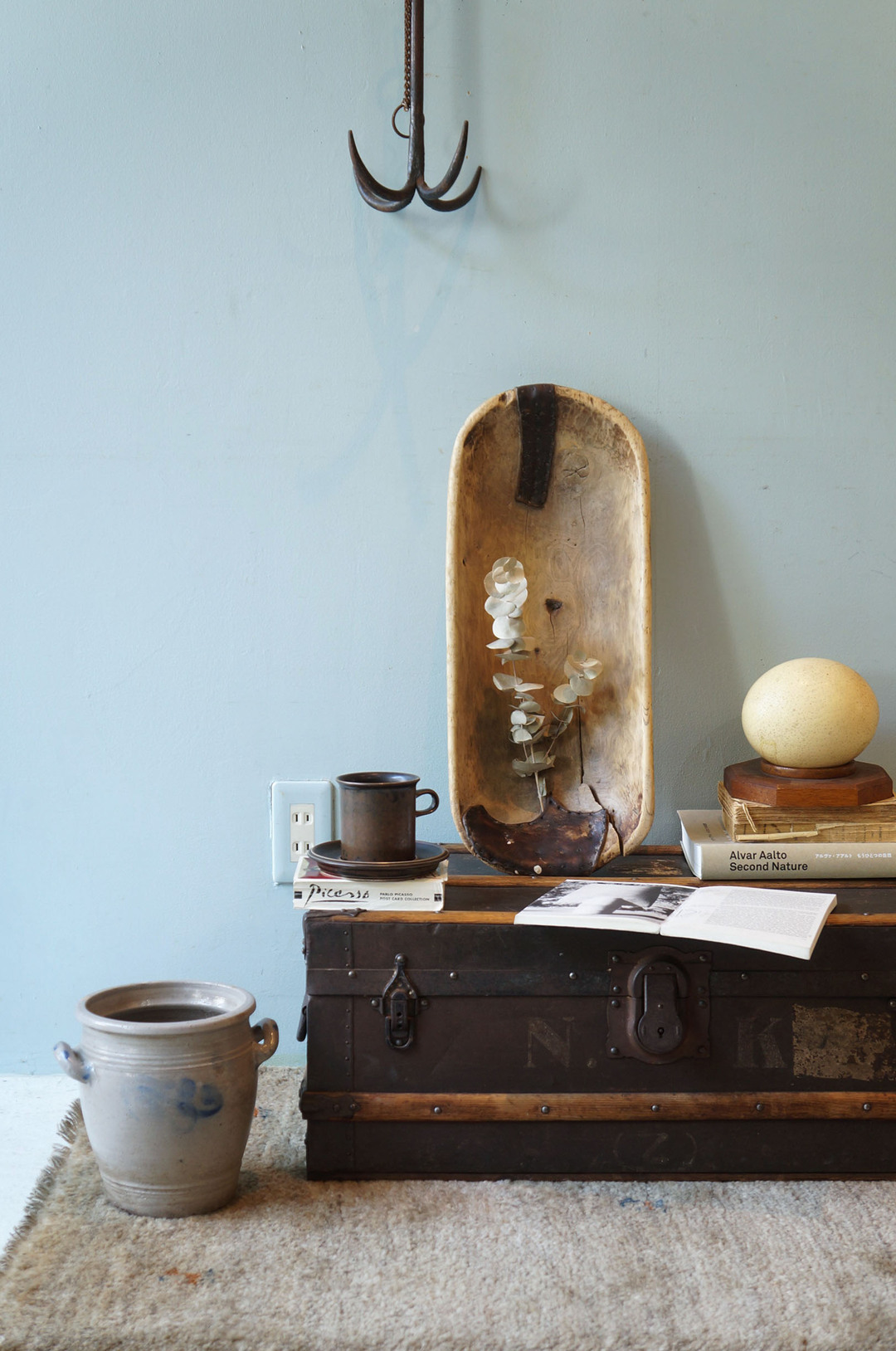 アンティーク こね鉢 木製 古道具 シャビー ブロカント アフリカ