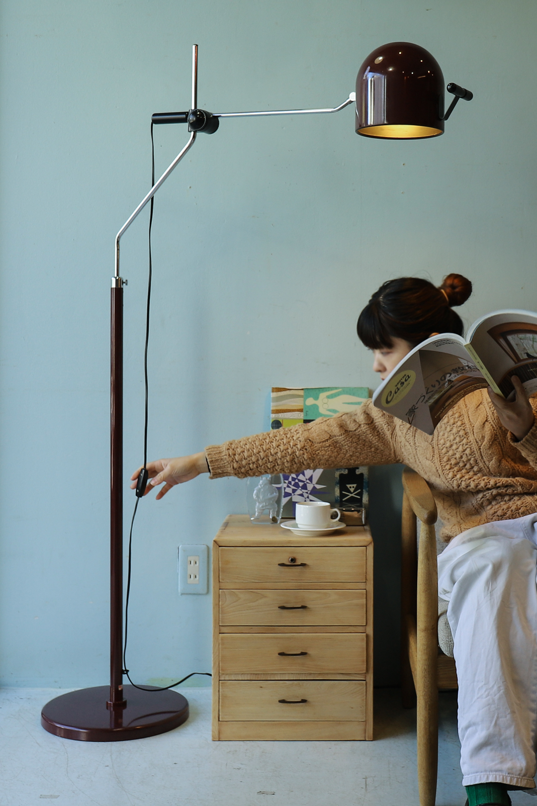 ナショナル フロアスタンド ライト 間接照明 レトロ ミッド