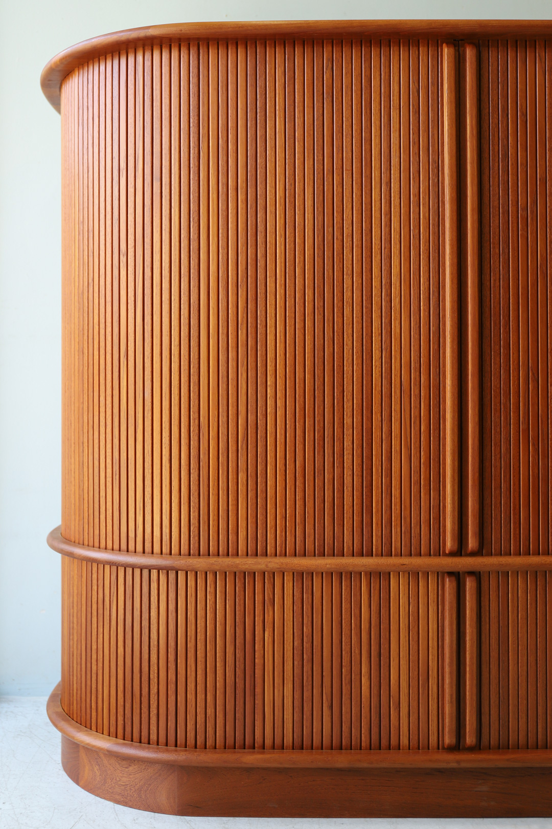 デンマーク ヴィンテージ デューロン キャビネット 蛇腹 チーク材