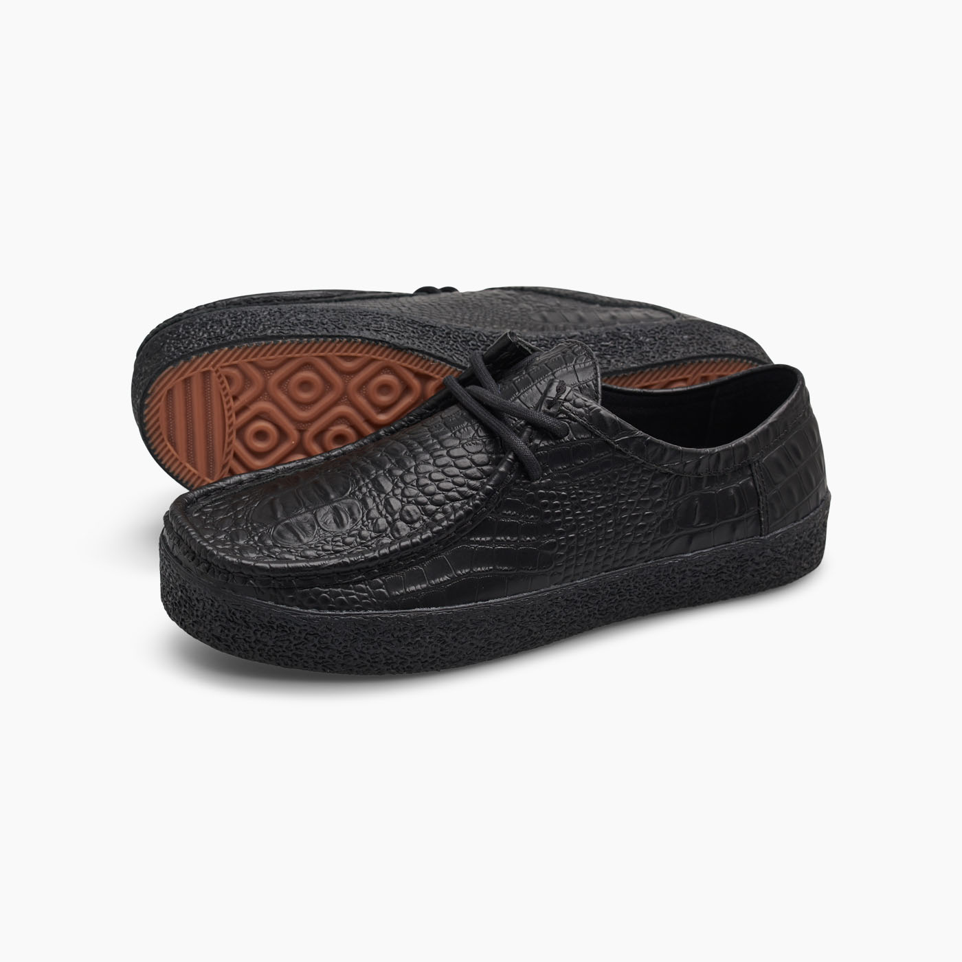 VM006-Moc Leather (Croc Black/Black) – Last Resort AB USA