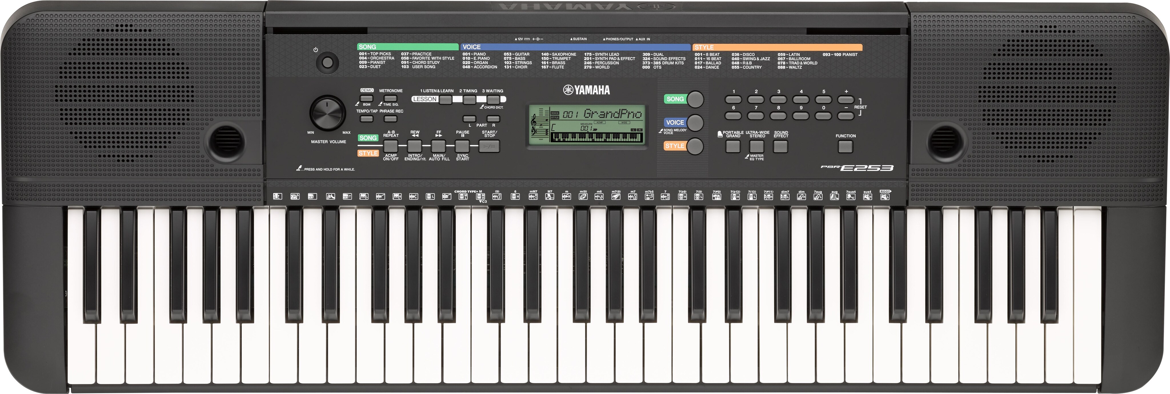 PSR-E253 - Overview - Portable Keyboards - Keyboard Instruments