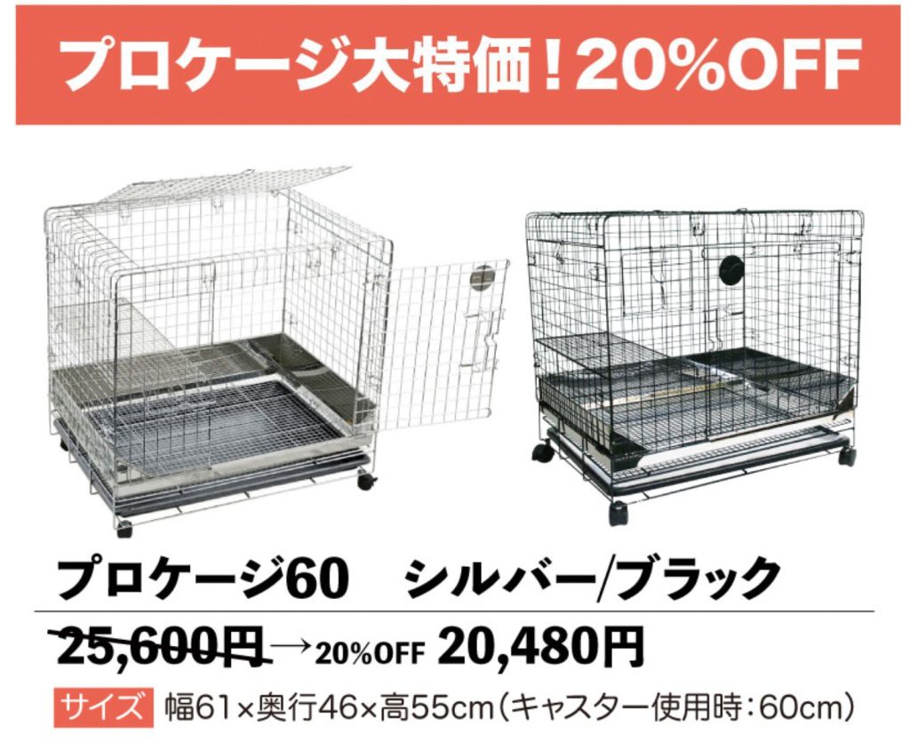 今回もやります！プロケージ大特価 20％OFF！！ | お知らせ | うさ