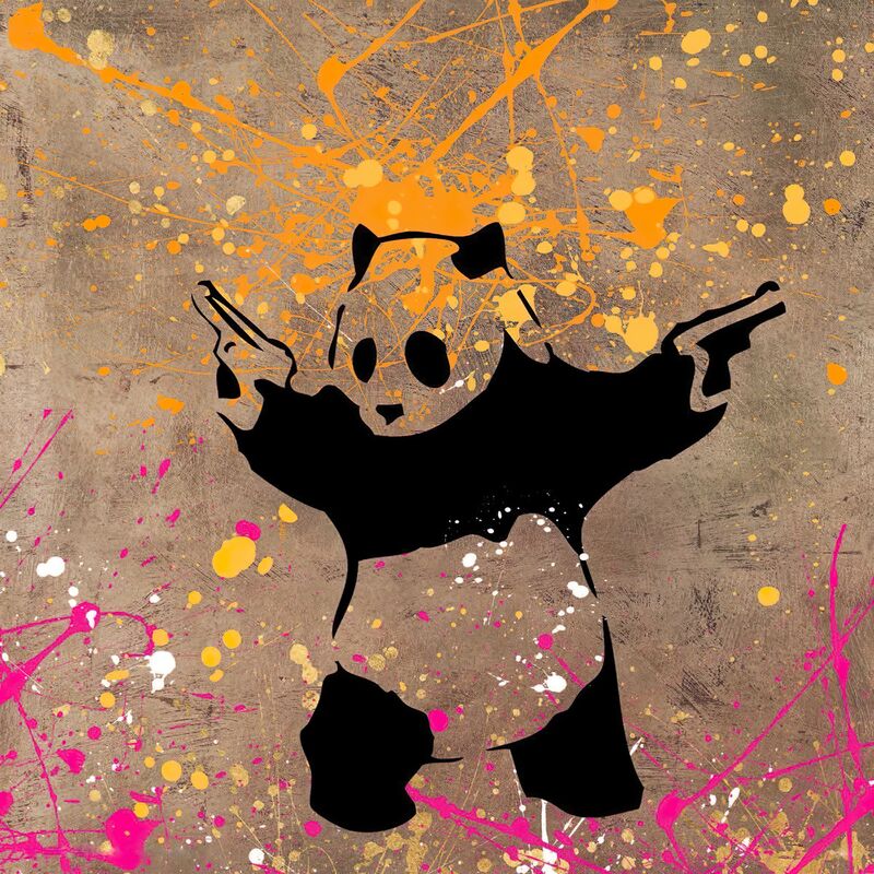 Banksy - Panda With Guns - Fine Art Print | USAPRINTGALLERY