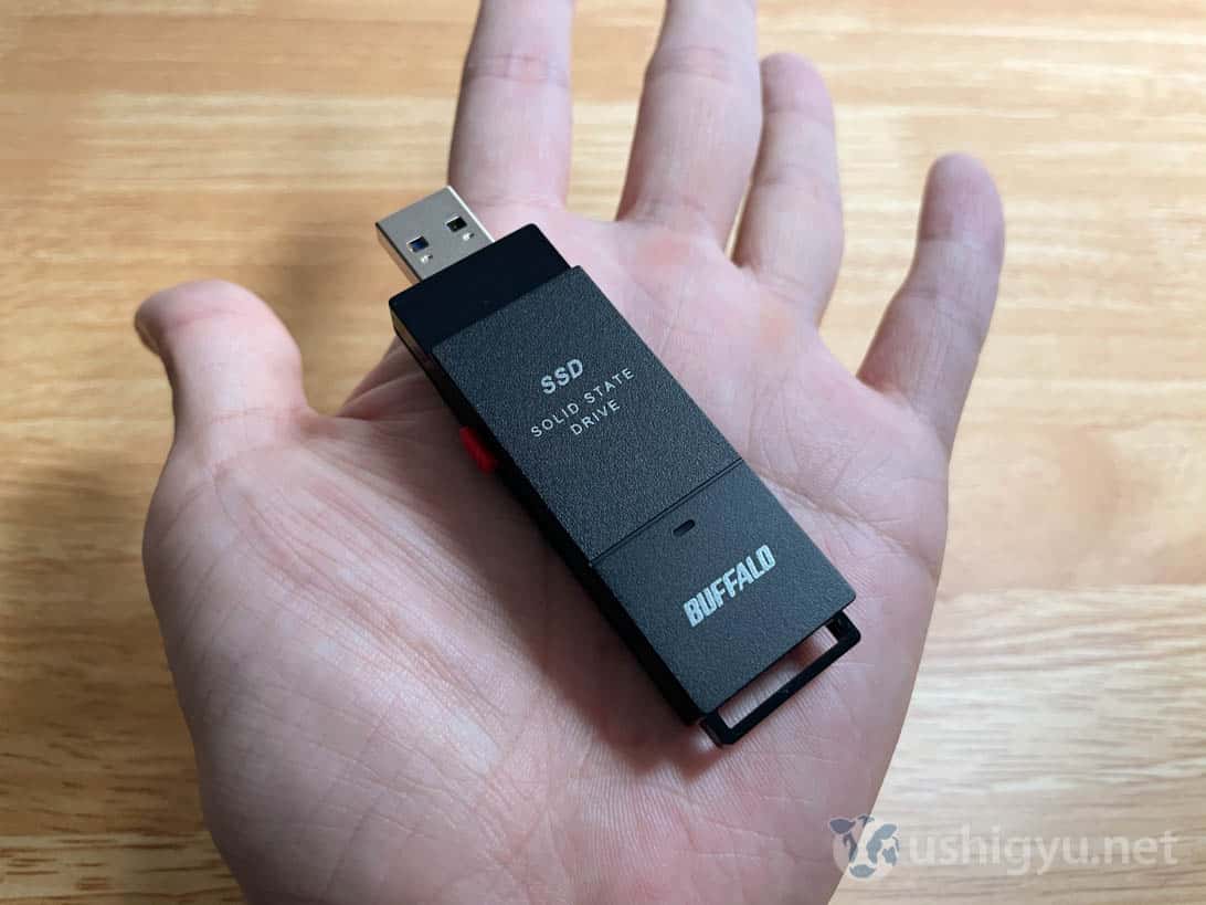 SSD-PUT1.0U3-B/Nをレビュー！USBメモリサイズで容量1TB、バッファロー