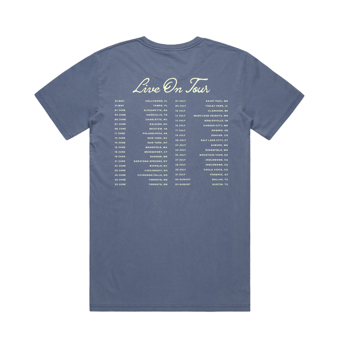 THE SHOW LIVE ON TOUR BLUE TEE – Niall Horan US
