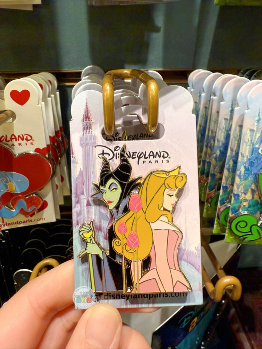 DLP - Disneyland Paris Maleficent And Aurora Pin Badge — USShoppingSOS