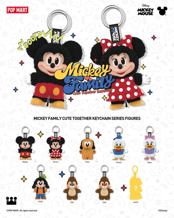 Popmart x Mickey Family Cute Together Keychain Series Figures
