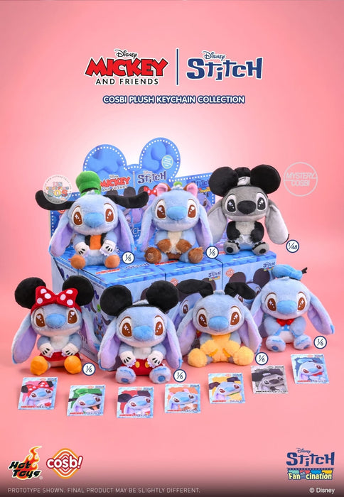 Hot Toy Cosbi - Mickey & Friends Stitch Plush Keychain Blind Box